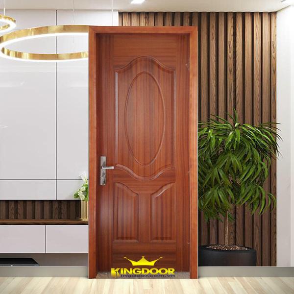 Mẫu cửa gỗ công nghiệp HDF Veneer màu Xoan Đào