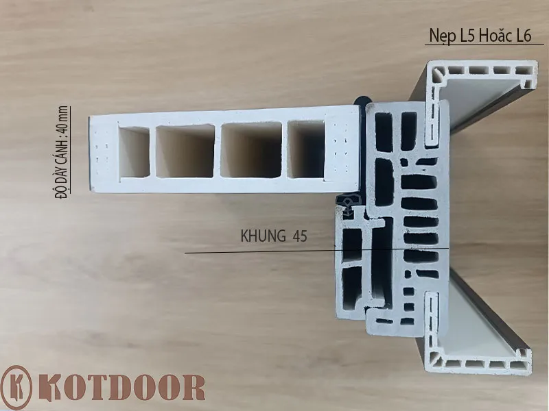 Cấu tạo cửa nhựa compite tại quận 1