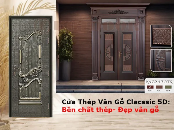 Cửa thép classic 5D