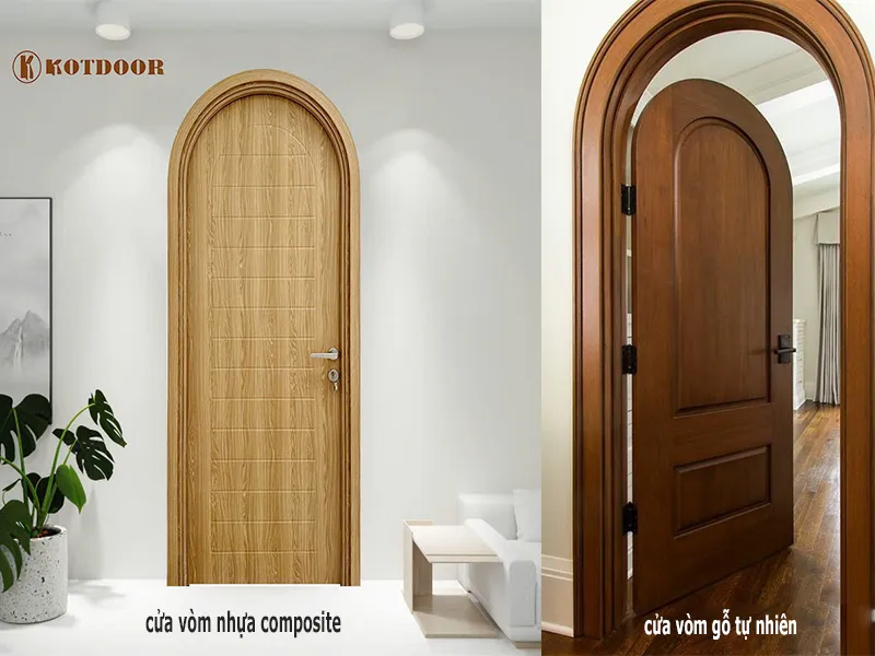 So Sánh Cửa Vòm Nhựa Composite Với Các Loại Cửa Khác